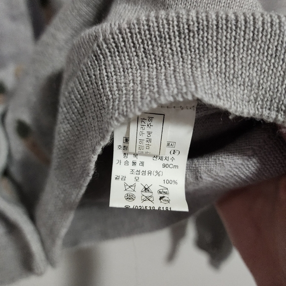 JS‎ Korean brand wool knit cardigan sweater with carrots - Picture 6 of 10